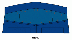 Pin adaptation piece to cut out sector with final adjustments.