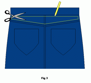 Mark the triangular piece carefully to leaave 1 cm seam allowance