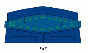jwsi7 Pin bottom and top part of adaptation piece to jeans cut out section right side of fabric facing you.