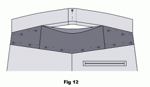 Unpin middle part of waistband.