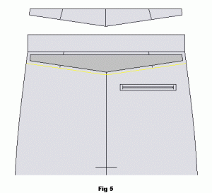 ppm5 Cut out the triangular piece. Note the seam allowance.