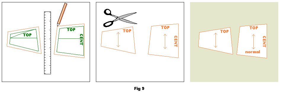 ppm9 Add seam allowance, mark grain and cut out the final pieces for normal waist