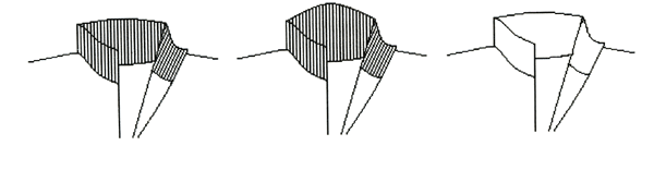 Ribbstickad krage med vanligt och högre bakparti, krage i jacktyg med högre bakparti